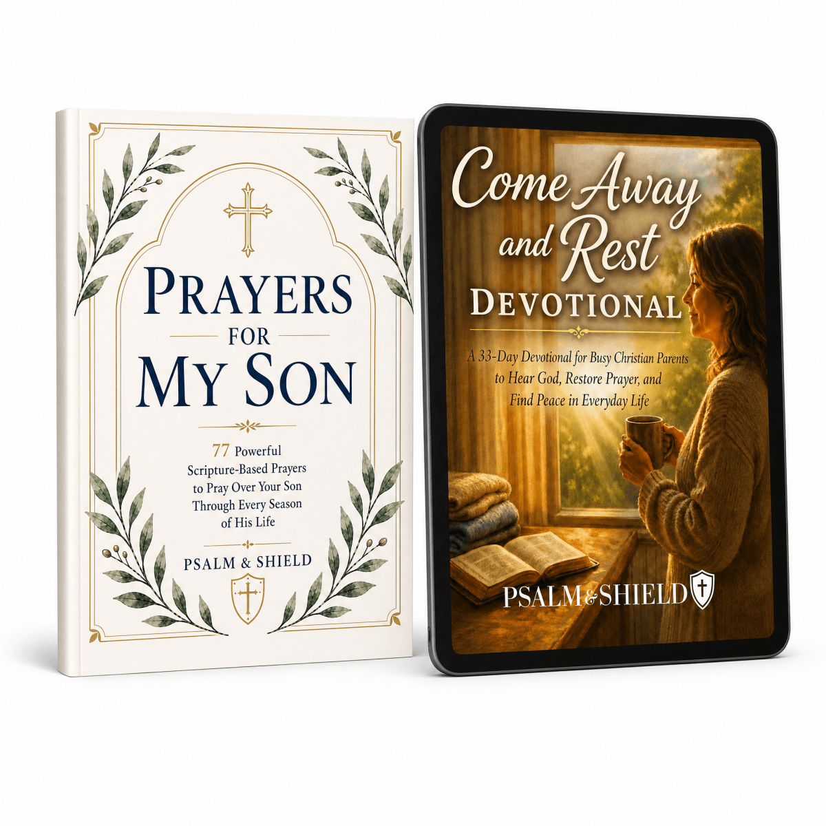 Prayers For My Son + 33-Day Devotional for Busy Christian Parents (Digital Gift) - Psalm & Shield