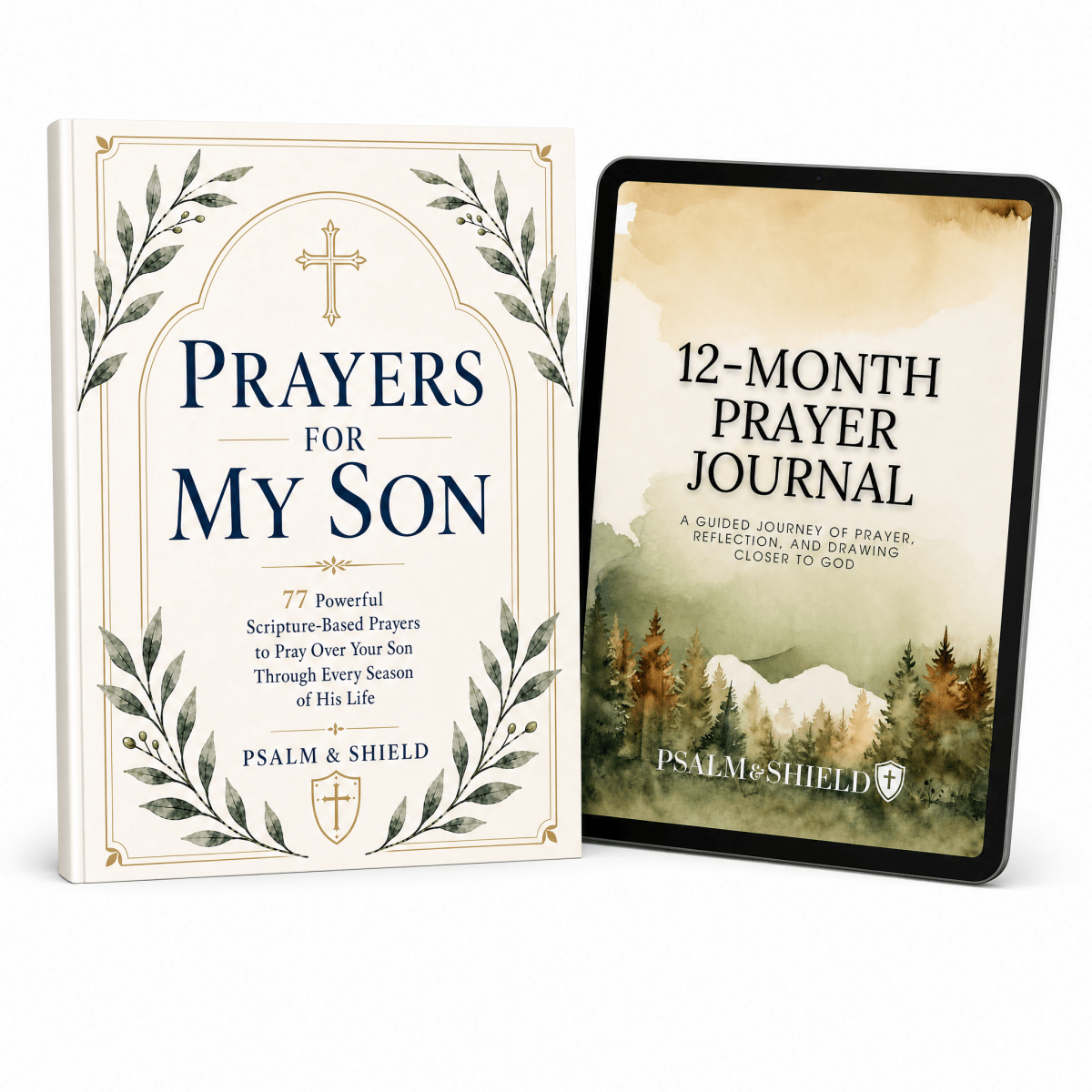 Prayers For My Son + 12-Month Prayer Journal (Digital Gift) - Psalm & Shield