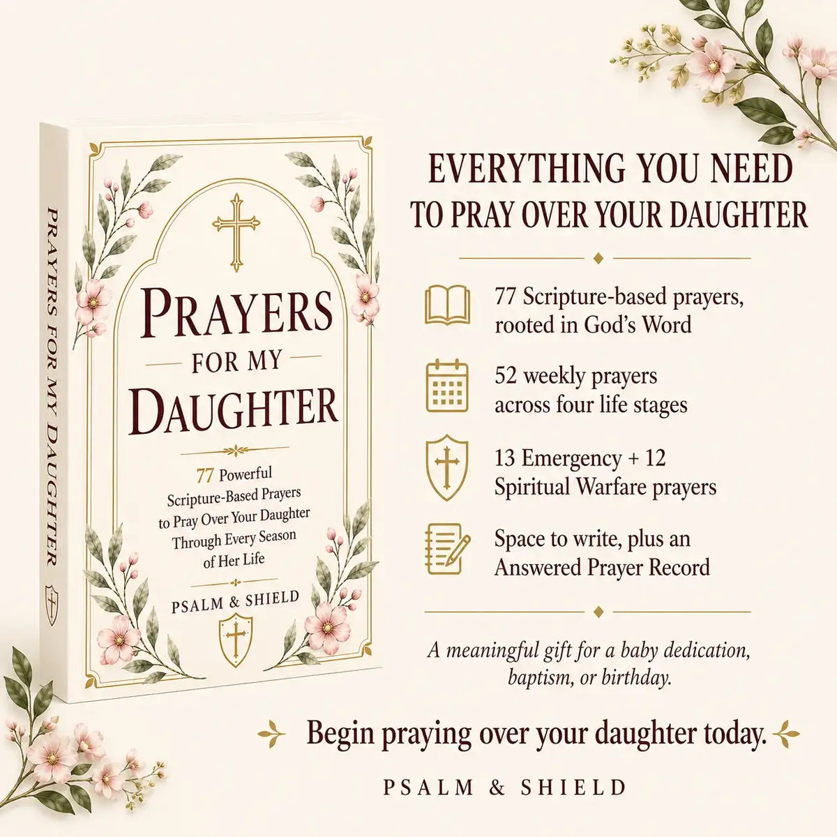 Prayers For My Daughter by Psalm & Shield - Psalm & Shield